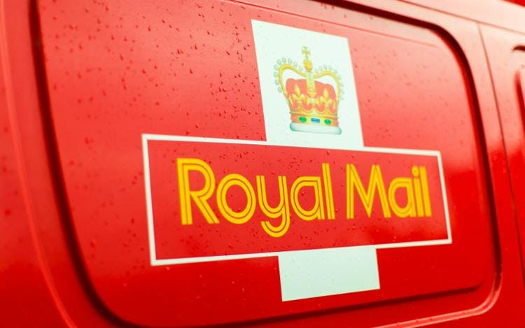 royal mail van postage craft gin club