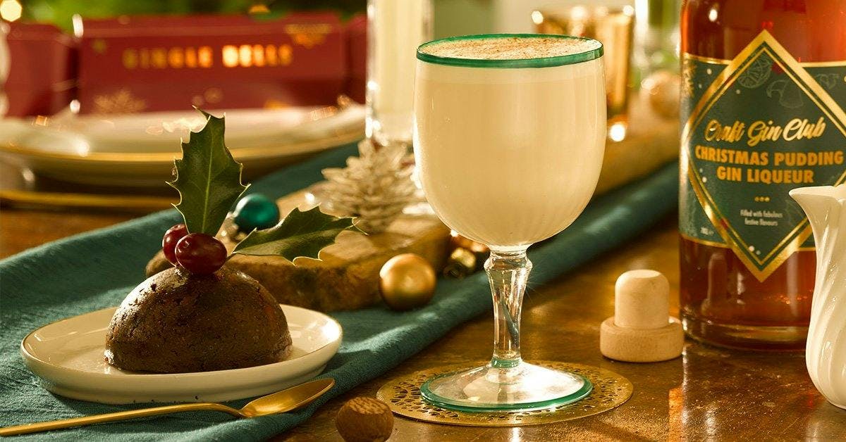 Christmas Pudding meets Eggnog in this festive cocktail!