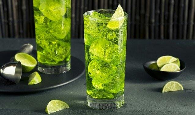 Midori is a popular mixer for gin in Japan