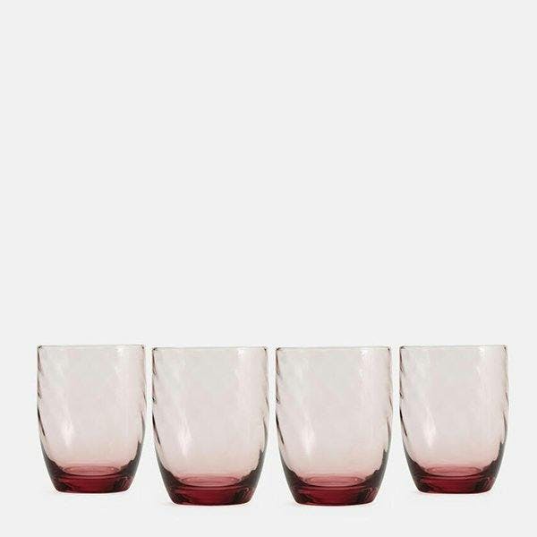 Short pink cocktail glasses 