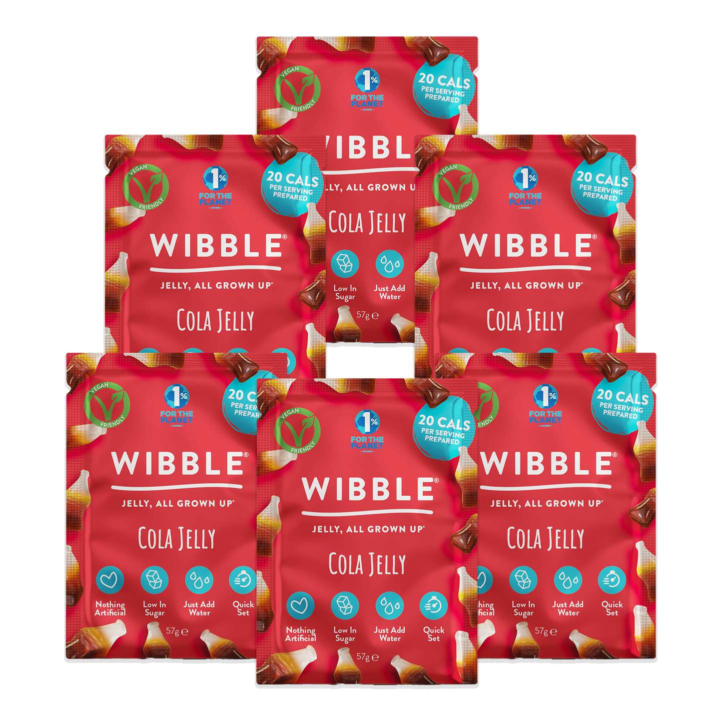 Wibble Cola Jelly (6 x 57g)