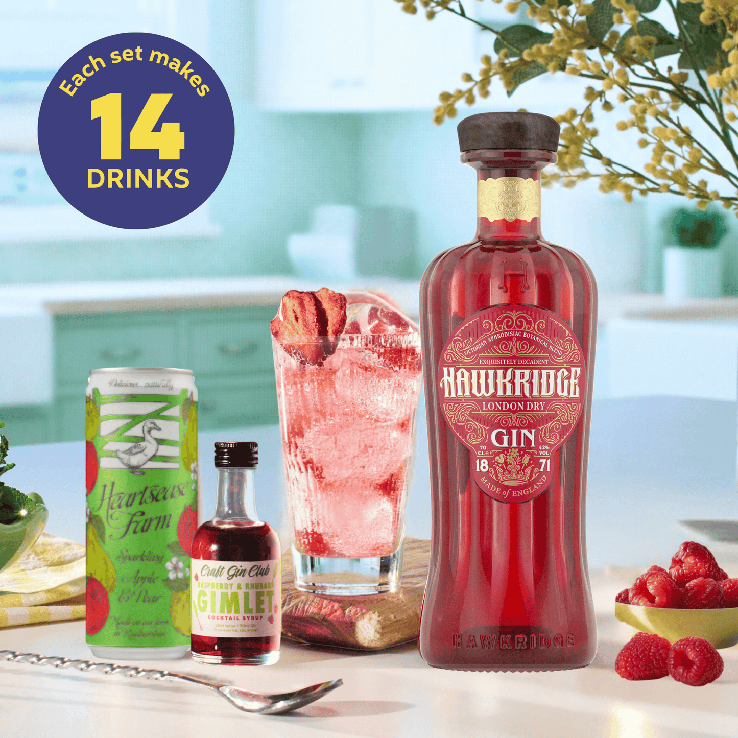 Berry & Apple Collins Cocktail Set