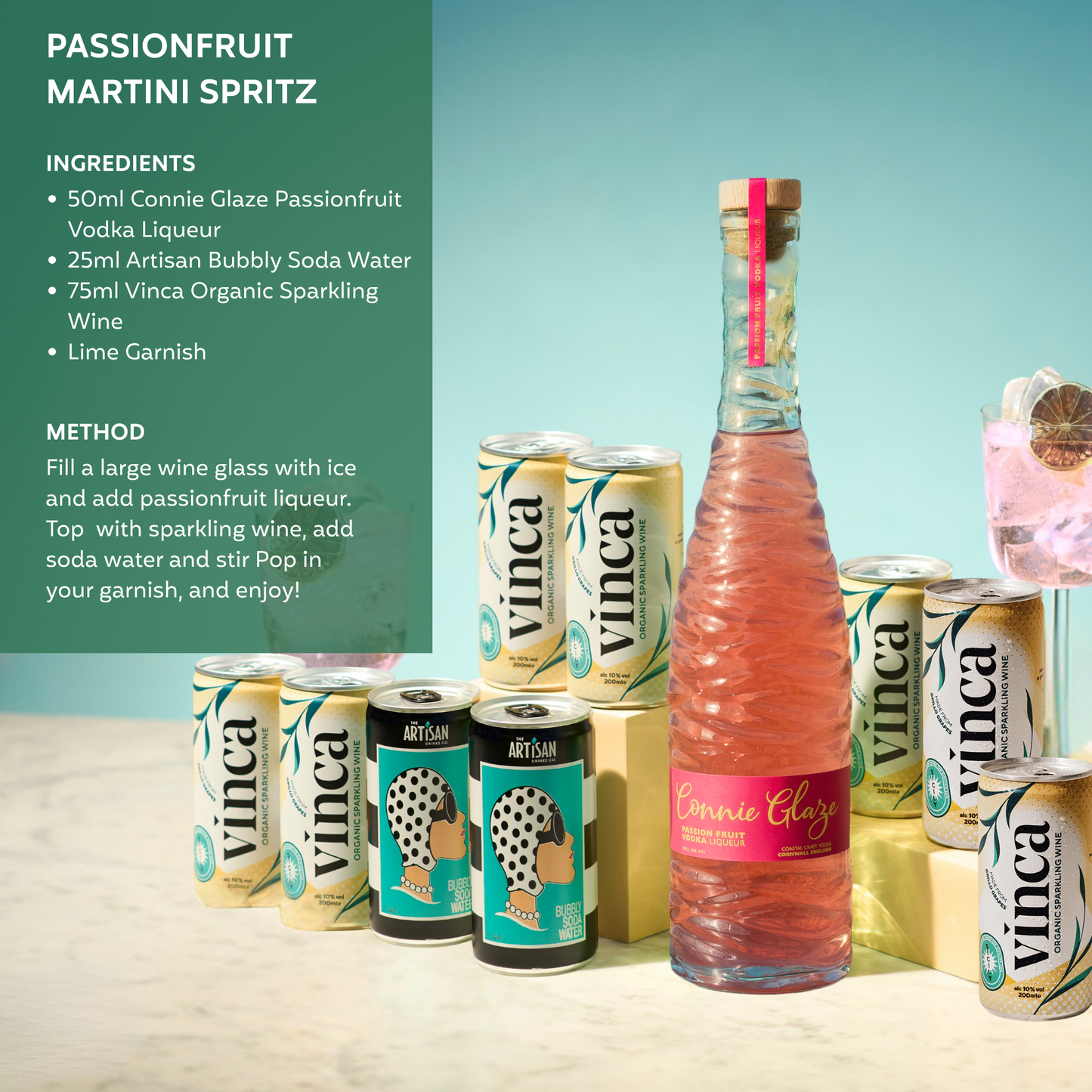 Passion Fruit Martini Spritz Cocktail Set