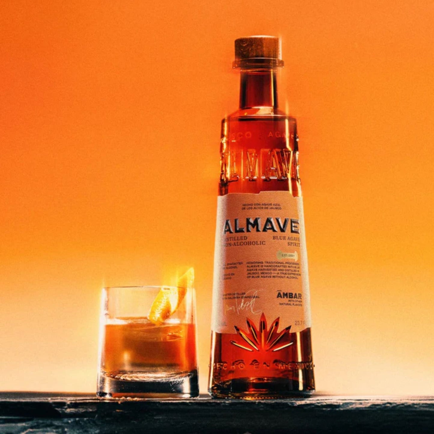 Almave Ambar Tequila | ABV 0% 70cl