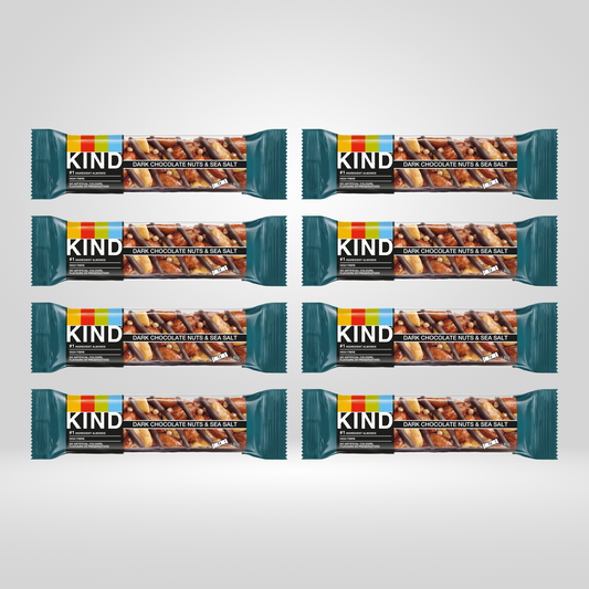 Dark Chocolate Nut & Sea Salt bar | 8 x 40g