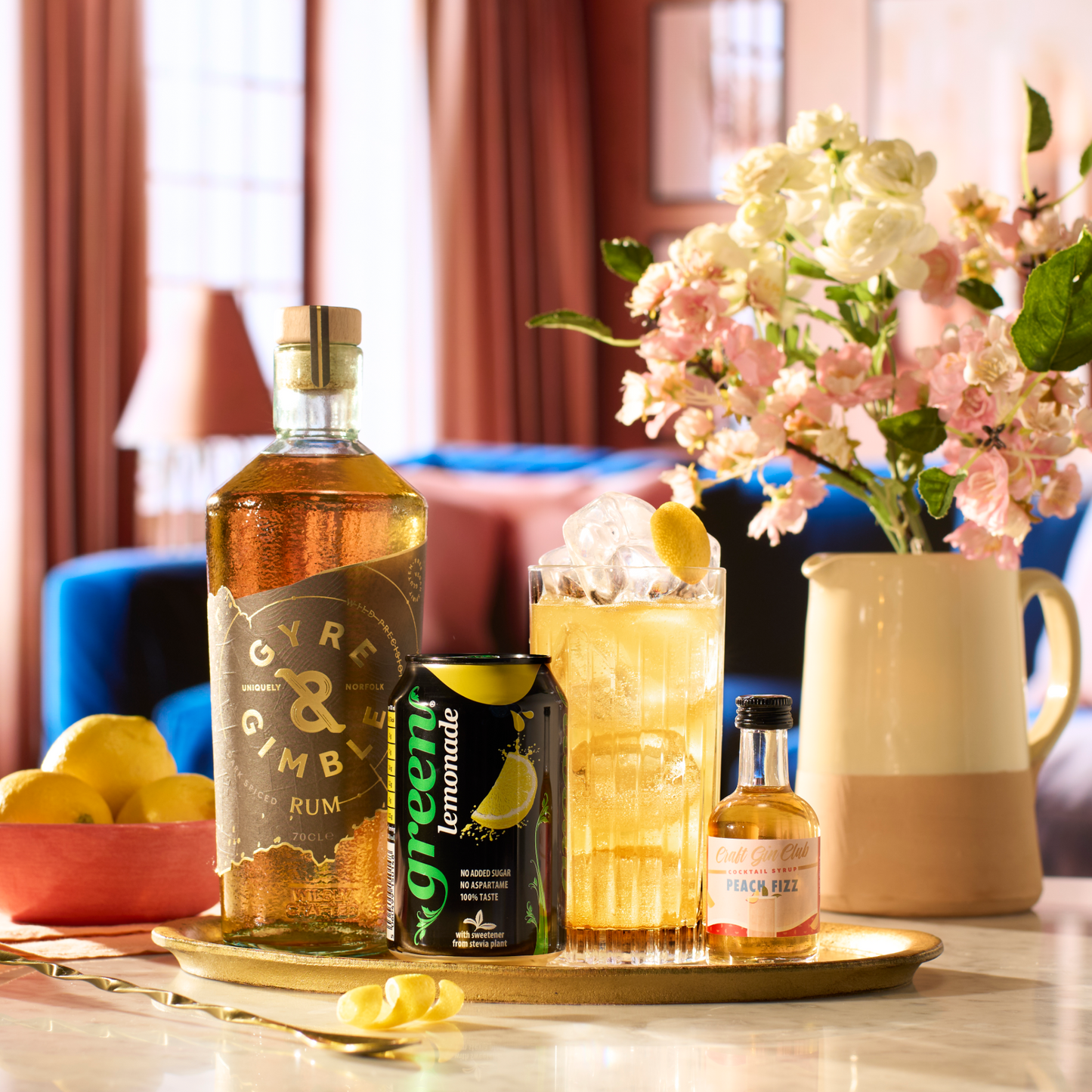 Peach Fizz cocktail bundle