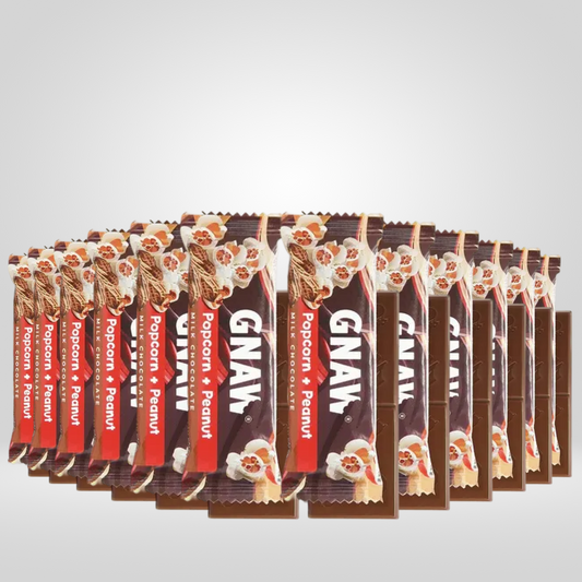 Gnaw Popcorn & Peanut Bar | 12 x 35g