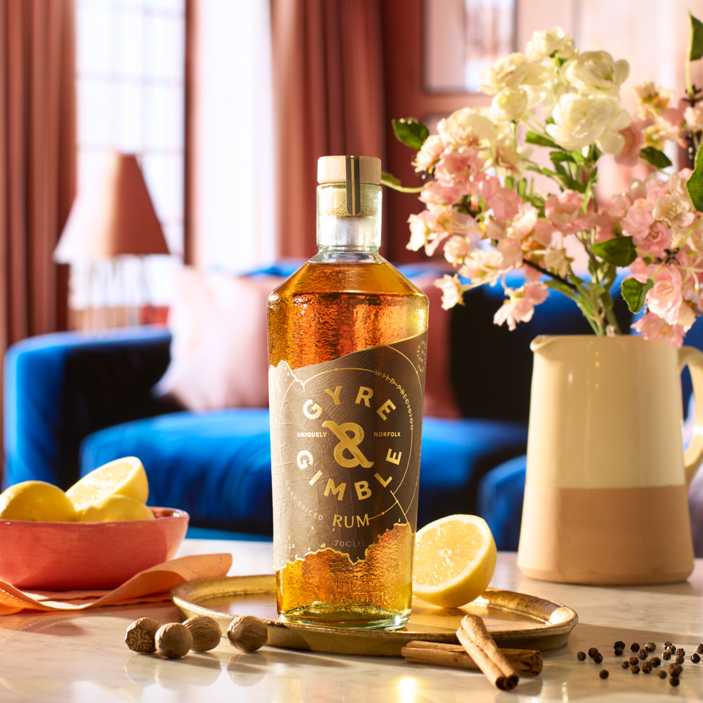 Gyre & Gimble Dark Spiced Rum| 40% ABV | 70cl