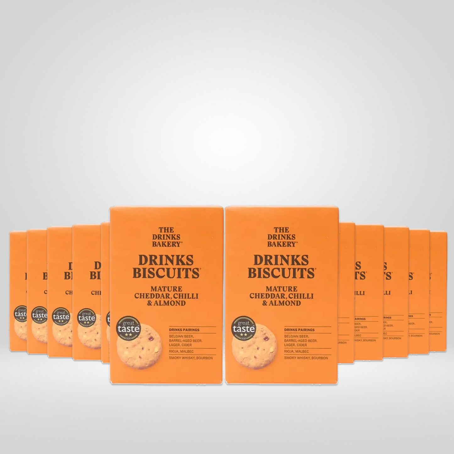 Mature Cheddar Chilli & Almond Biscuits | 12 x 72g