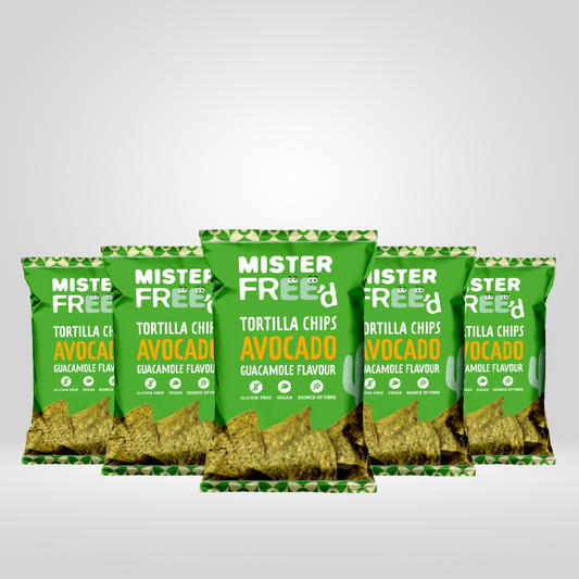 Mister Free'd Tortilla Chips Avocado Guacamole | 5 x 135g