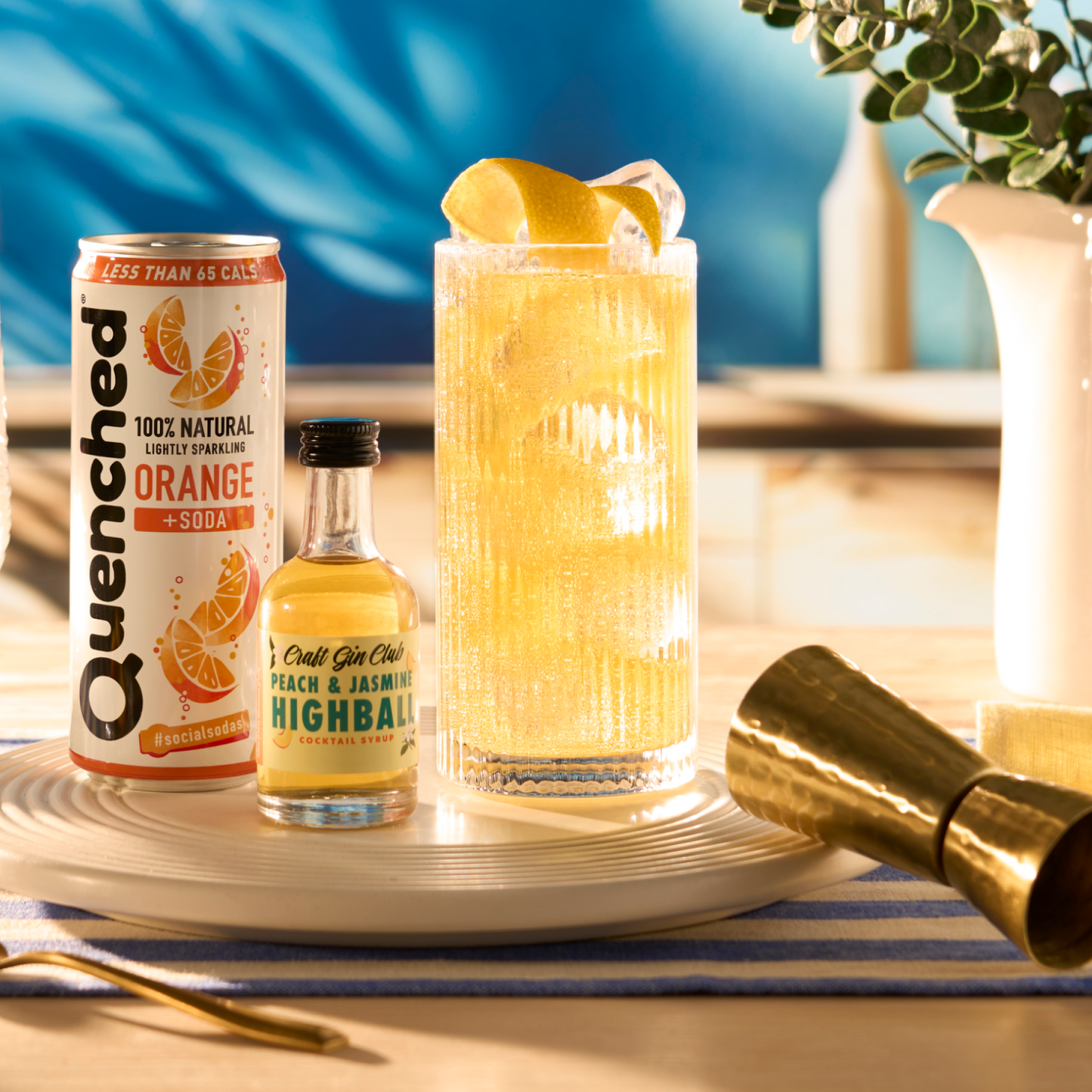 Peach and Jasmine  mixers & syrup bundle