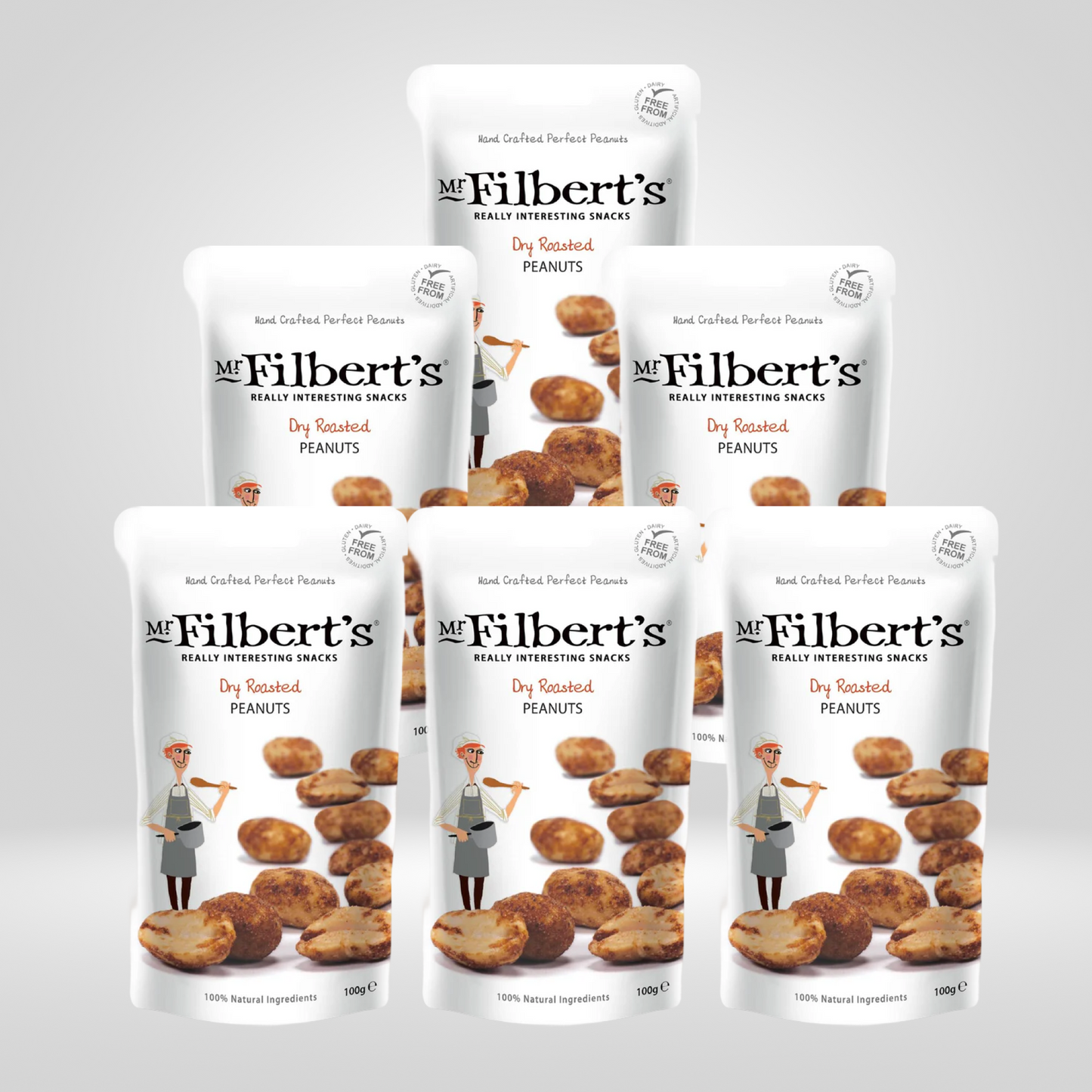 Mr Filbert's Peanuts | 6 x 100g