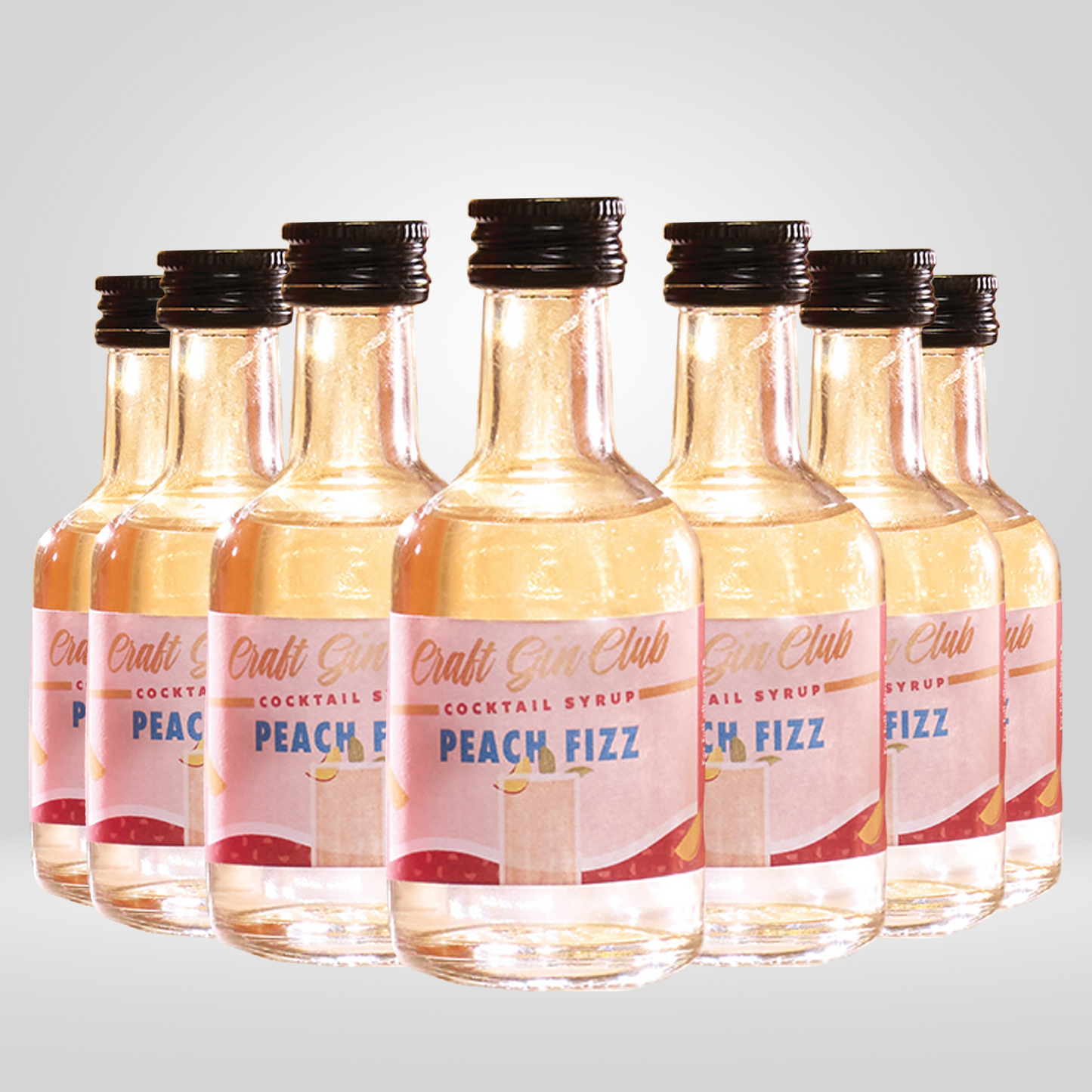 Peach Fizz cocktail bundle