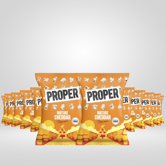 Proper Mature Cheddar Popcorn | 12 x 70g