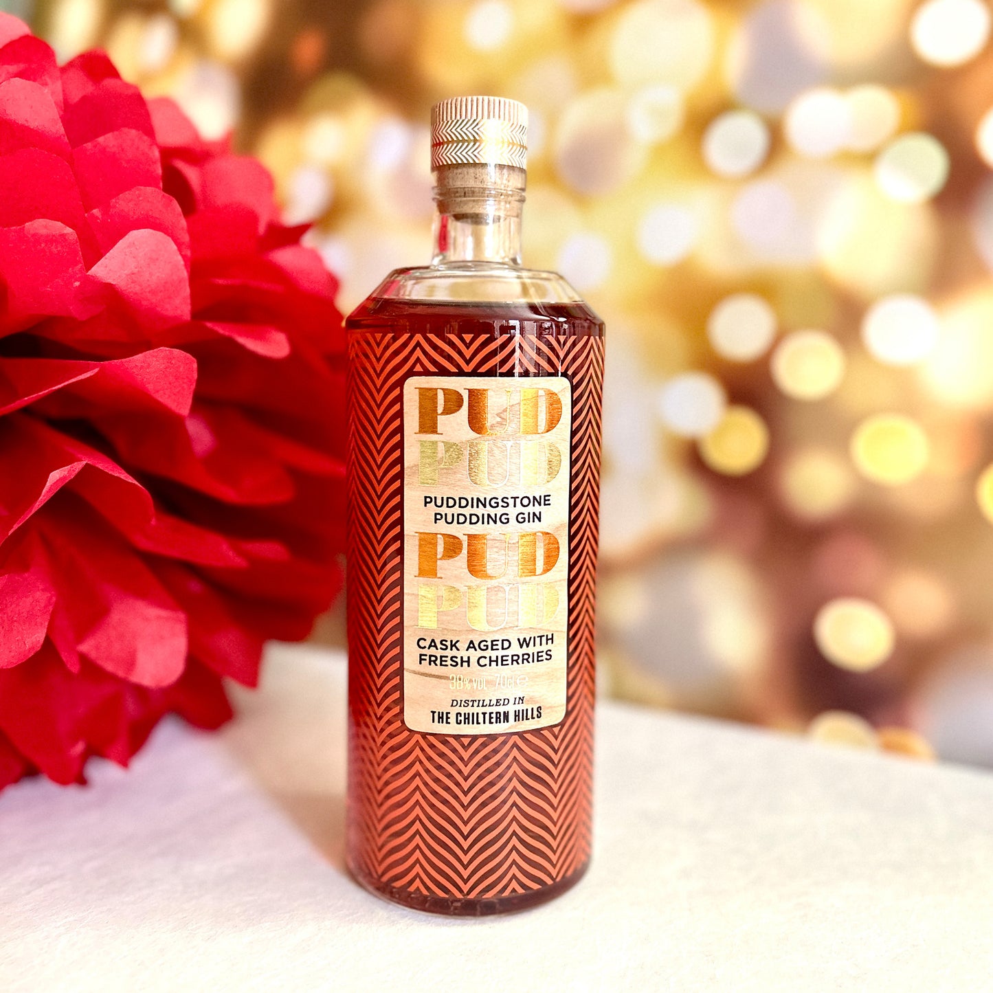 Puddingstone Pud Pud Cherry Gin | ABV 38% 70cl