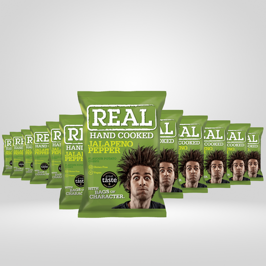 Real Crisps Jalepenos | 12 x 150g