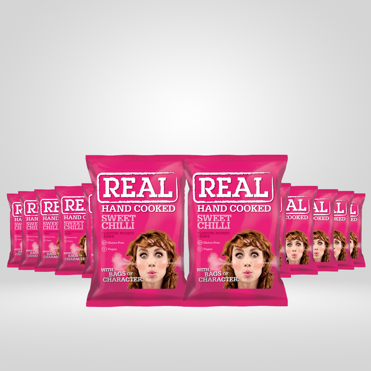 Real Crisps Sweet Chilli | 12 x 150g