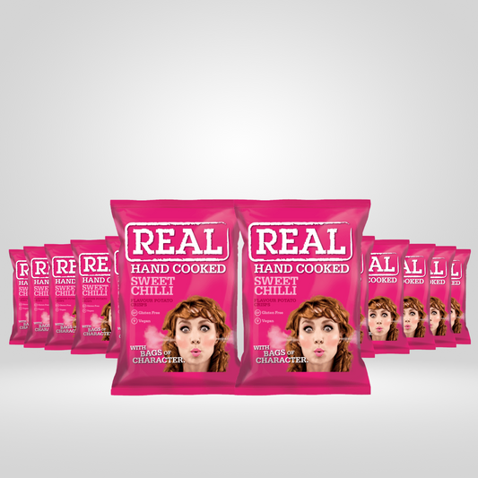 Real Crisps Sweet Chilli | 12 x 150g