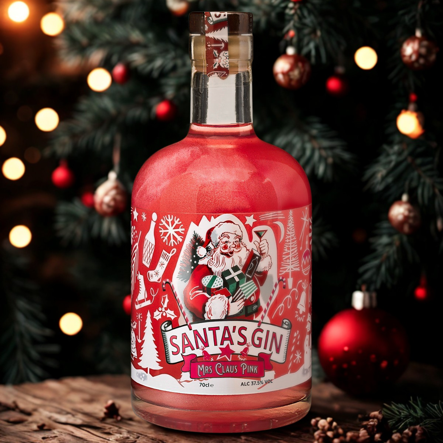 Santas Spirits Mrs Santa's Gin | ABV 37,5% 70cl