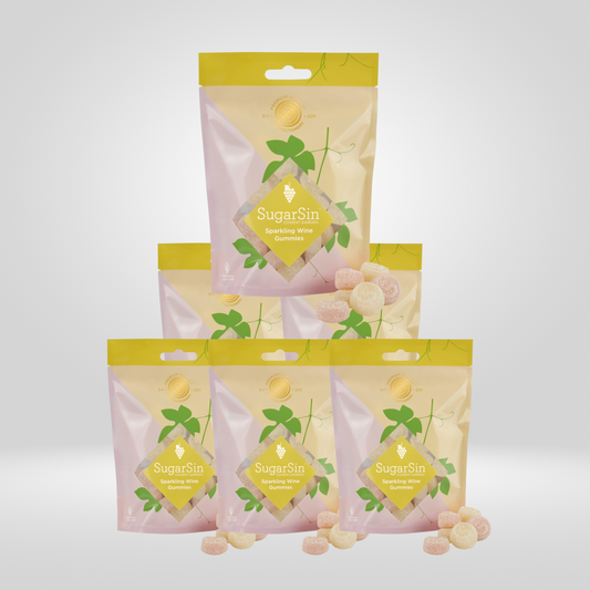 Sugarsin Sparkling Wine Gummies | 6 x 100g