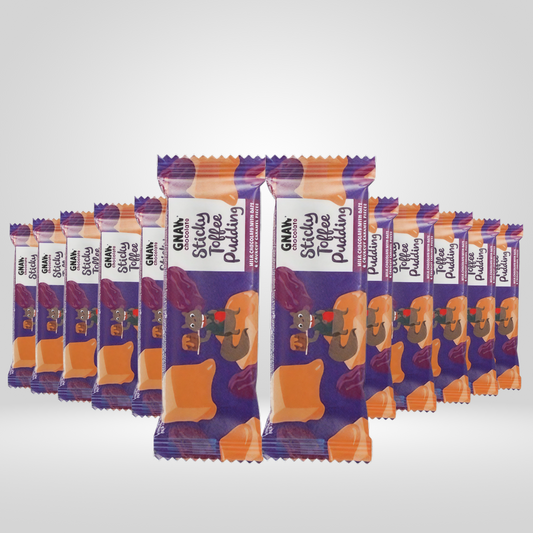 Gnaw sticky toffee pudding choc bar | 12 x 35g