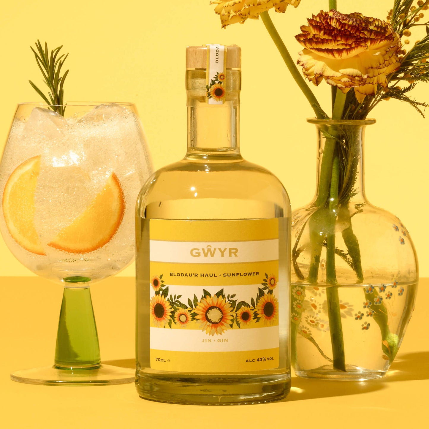 GŴYR Sunflower Gin | ABV 43% 70cl